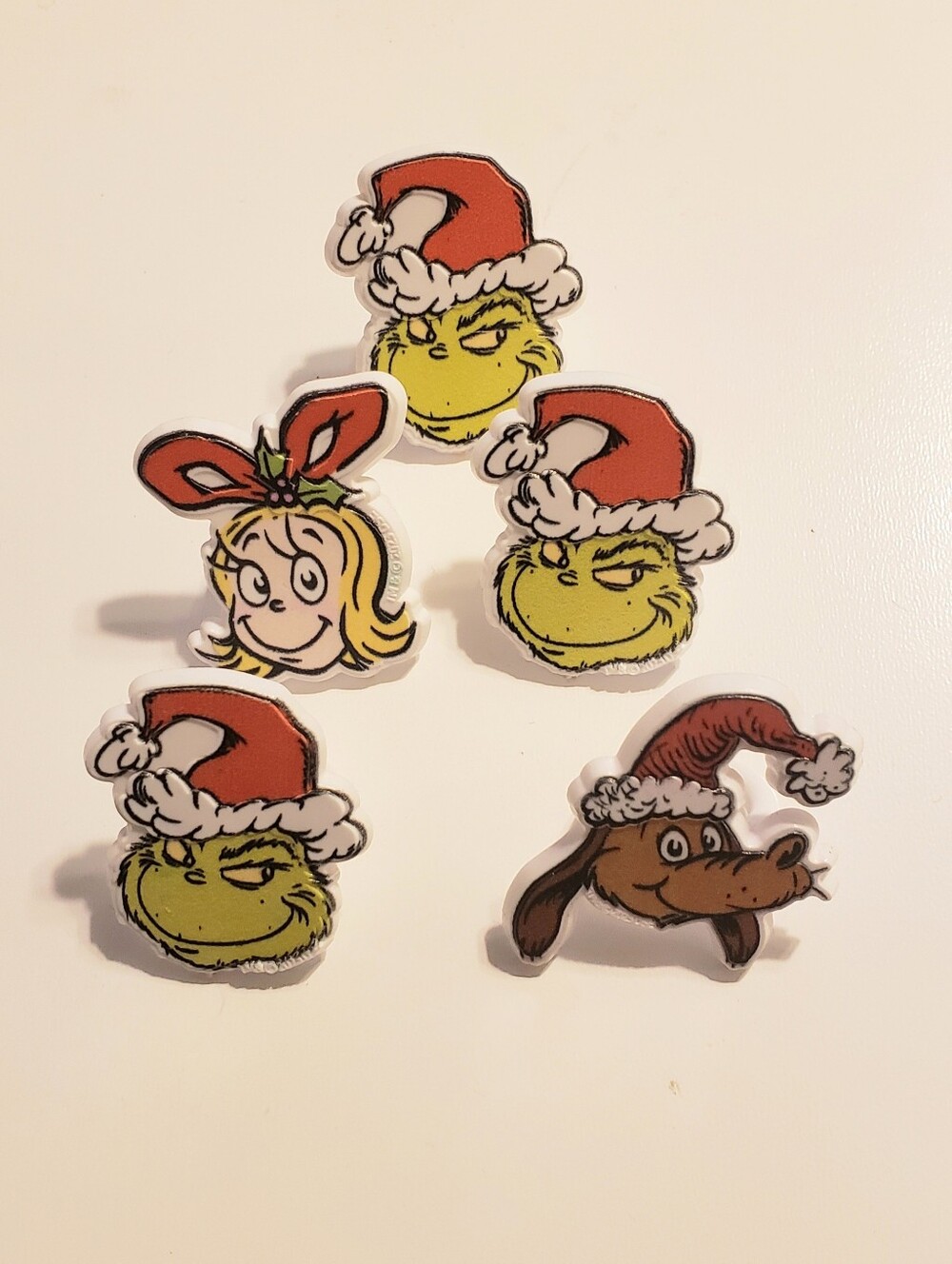 NWOT How The Grinch Stole Christmas Rings 5 Pack